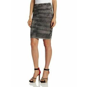 Bailey 44 XS Pencil Skirt Brown Gray Hand Dyed Rosetta Stone New